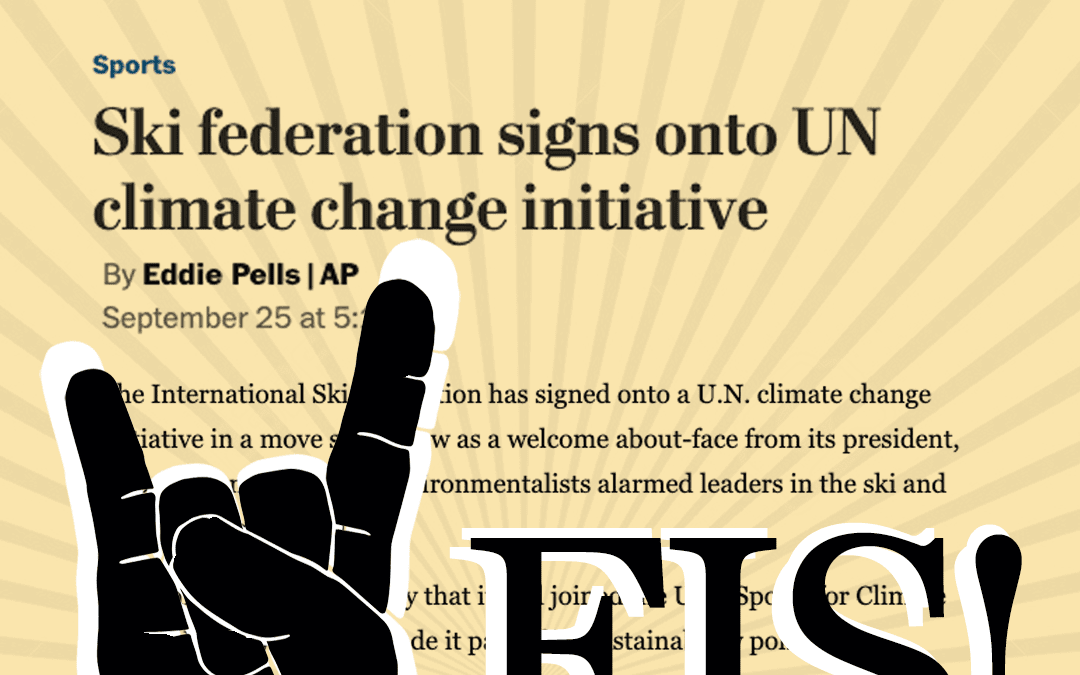 FIS Update: Ski federation Signs onto UN Climate Change Initiative